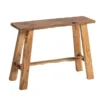 zit bankje oud teak zwart 60 cm