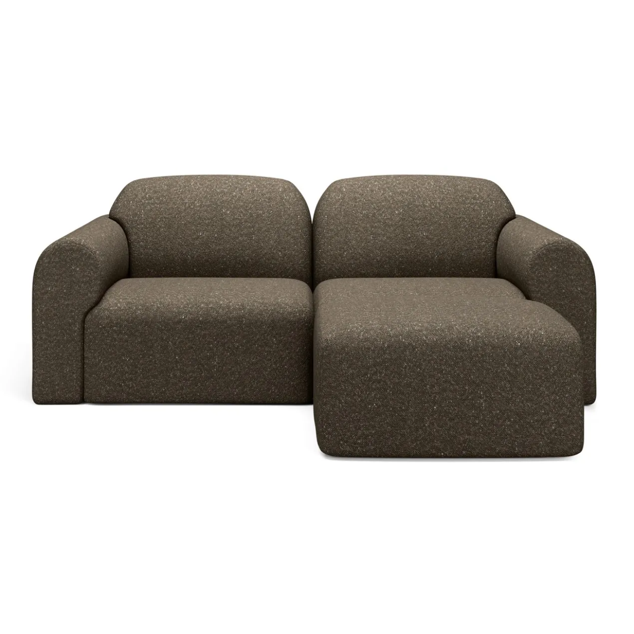 2-zitsbank Bulky met hocker cedar