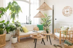 3-zitsbank Elise incl. kussens naturel/wit