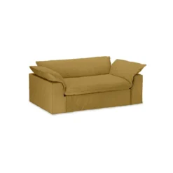 2-zitsbank Nomad linnen burnt ochre