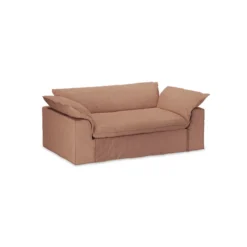 2-zitsbank Nomad linnen dusty rose
