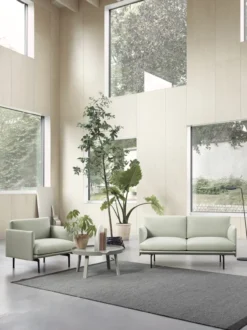 3-zitsbank Outline zwart onderstel vancouver 14