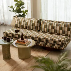 3-zitsbank Philo retro green