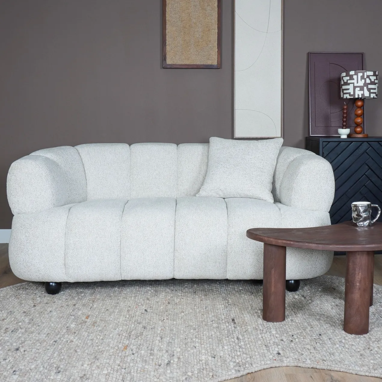 2-zitsbank Rocco beige