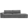 2-zitsbank Segment be cotton grey rechts