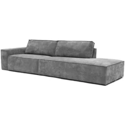 2-zitsbank Segment be cotton grey rechts