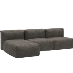 3-zitsbank Soft outdoor lounge noir