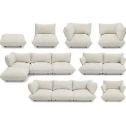 3-zitsbank Sumo boucle grecycled beige