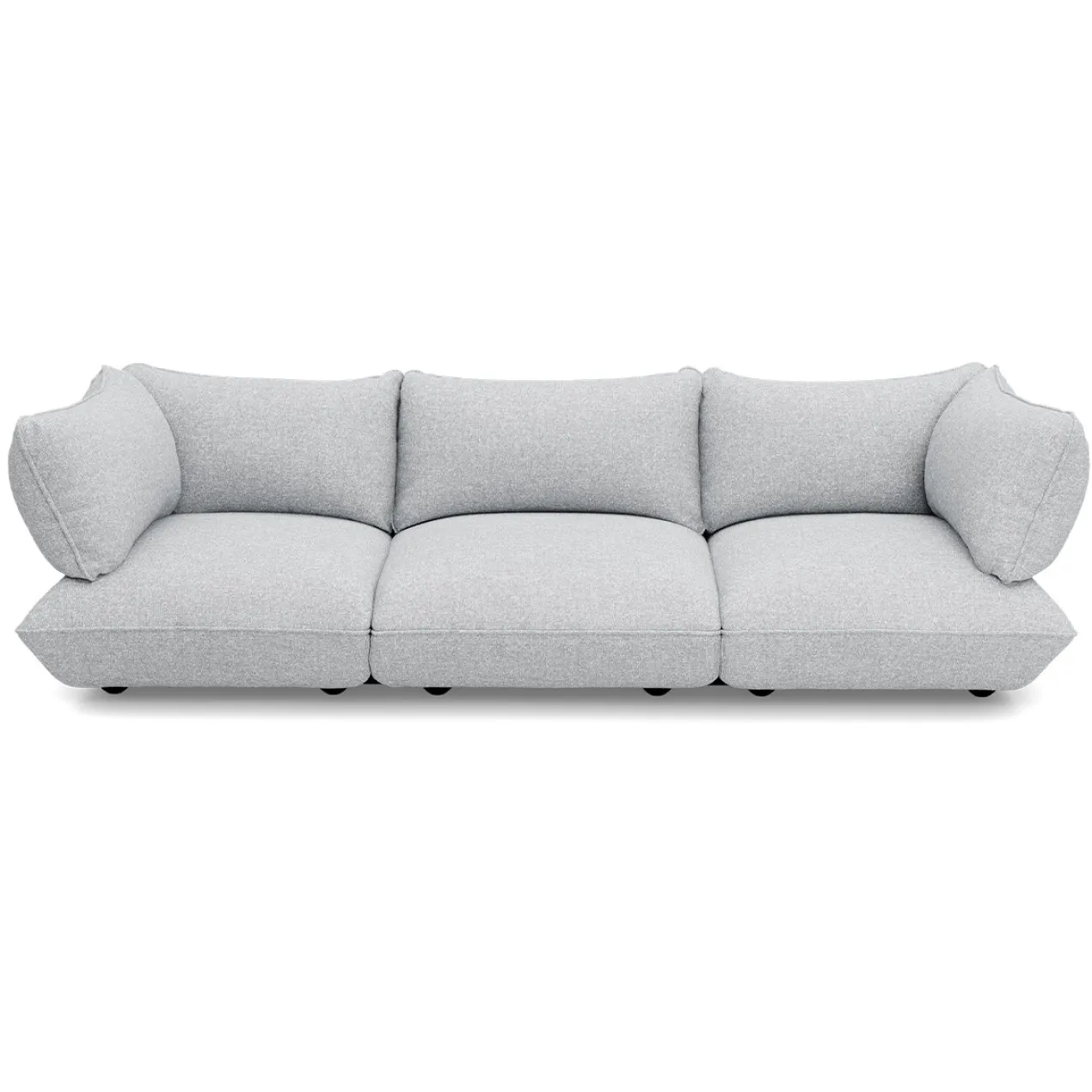 3-zitsbank Sumo boucle grecycled grey melange