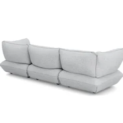 3-zitsbank Sumo boucle grecycled grey melange