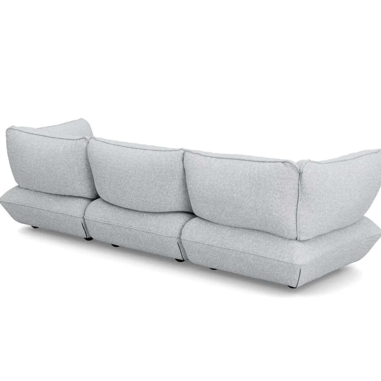 3-zitsbank Sumo boucle grecycled grey melange