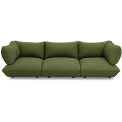 3-zitsbank Sumo boucle grecycled leaf green