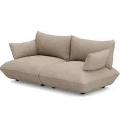 2-zitsbank Sumo boucle recycled brown melange