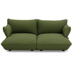 2-zitsbank Sumo boucle recycled leaf green