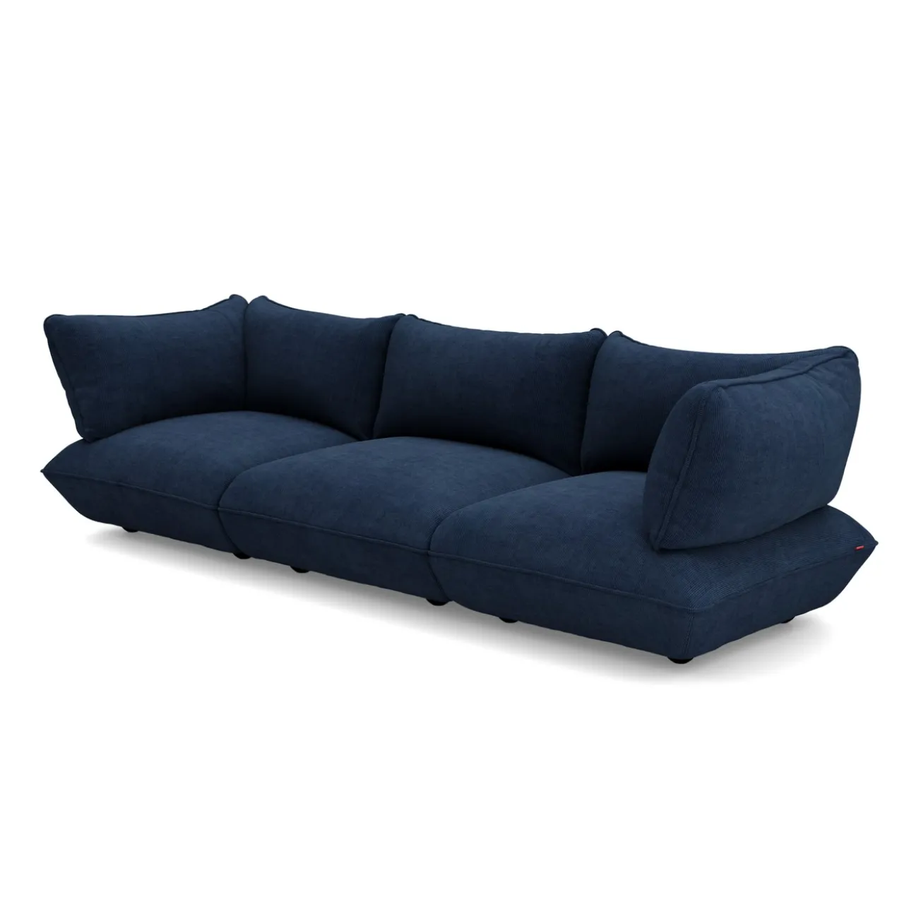 3-zitsbank Sumo cord recycled deep blue