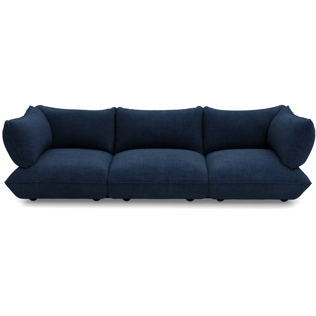 3-zitsbank Sumo cord recycled deep blue