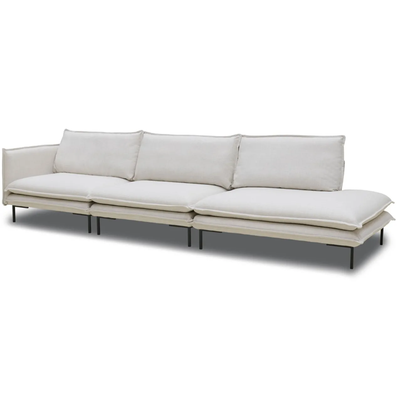 3-zitsbank Twin essence champagne rechts