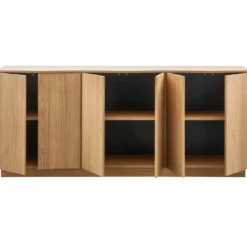 Zuma dressoir 200 cm eiken fineer transparant [fsc]