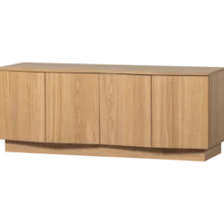 Zuma tv meubel 133 cm eiken fineer transparant [fsc]