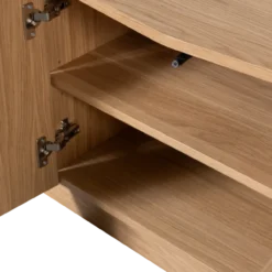 Zuma tv meubel 133 cm eiken fineer transparant [fsc]