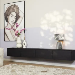 Zwevend Tv-meubel All Black 240