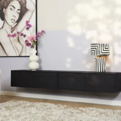 Zwevend Tv-meubel All Black 240
