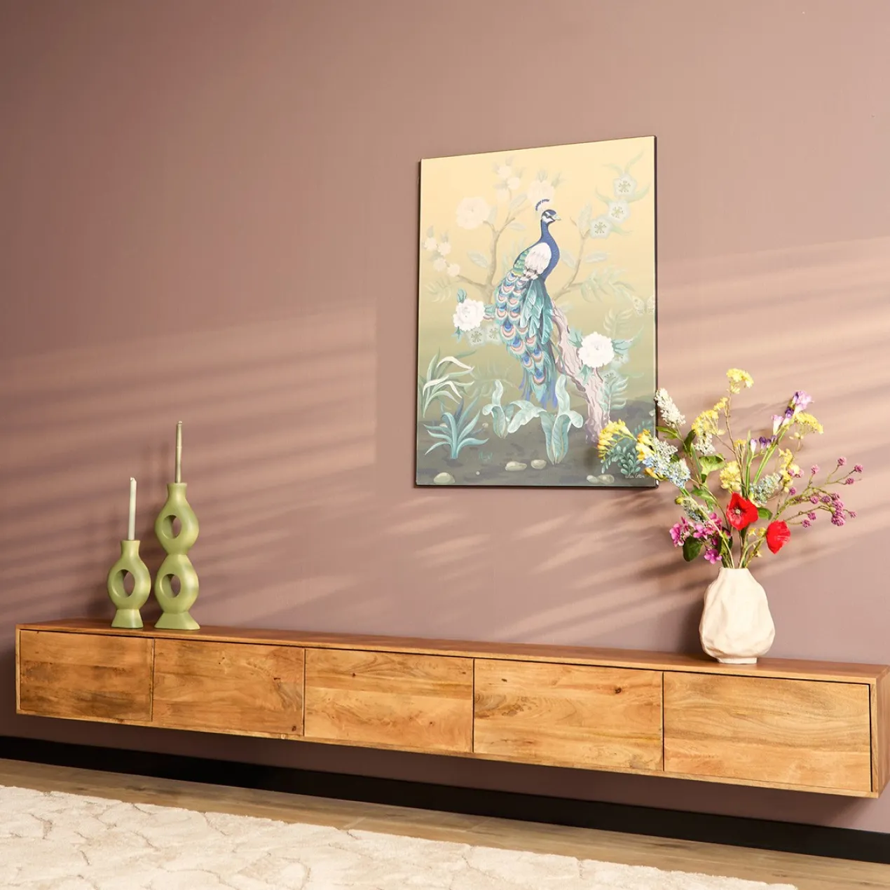 Zwevend Tv-meubel All Naturel 120