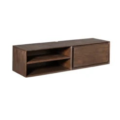 Zwevend Tv-meubel Ambi bruin 120 cm
