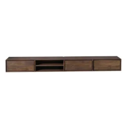 Zwevend Tv-meubel Ambi bruin 280 cm