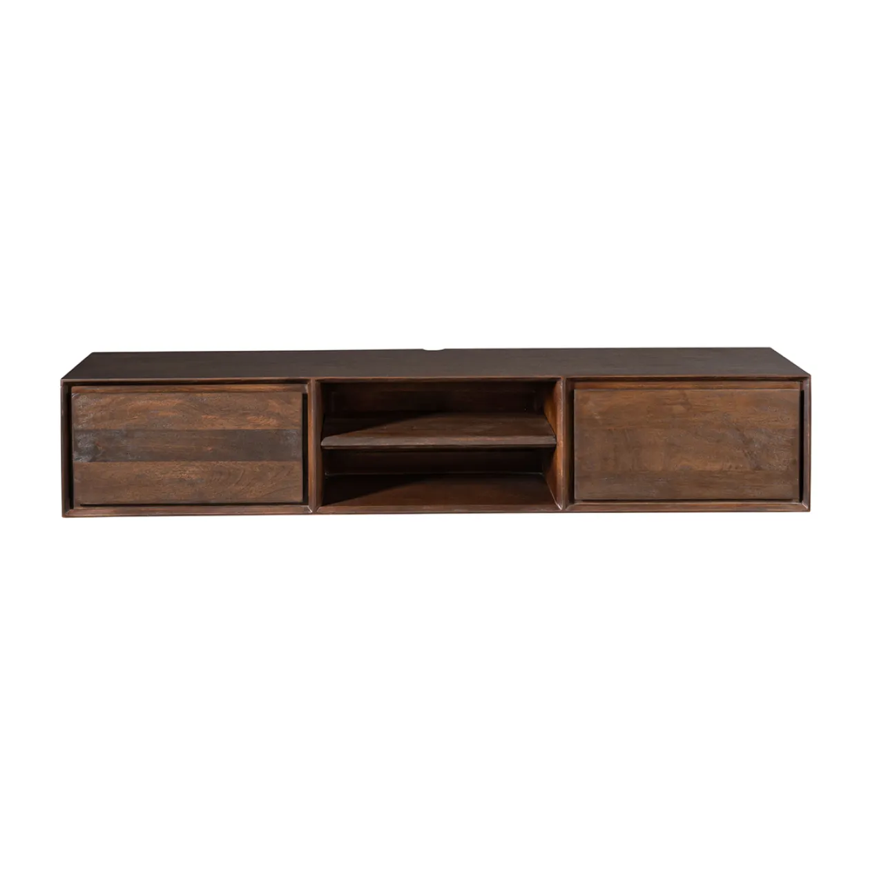 Zwevend Tv-meubel Ambi bruin 160 cm