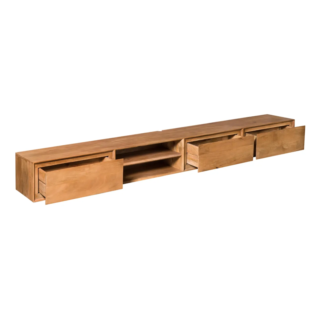 Zwevend Tv-meubel Ambi naturel 280 cm