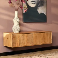 Zwevend TV-meubel De Bokke Naturel 120